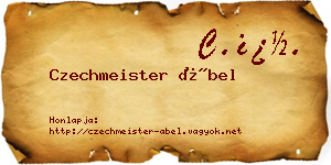 Czechmeister Ábel névjegykártya